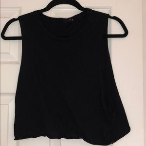 Black crop top